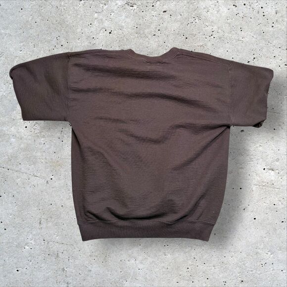 PHUG Anything Is Possible Brown Graphic Sweatshirt Embroidered Patch Size M - Picture 2 of 10